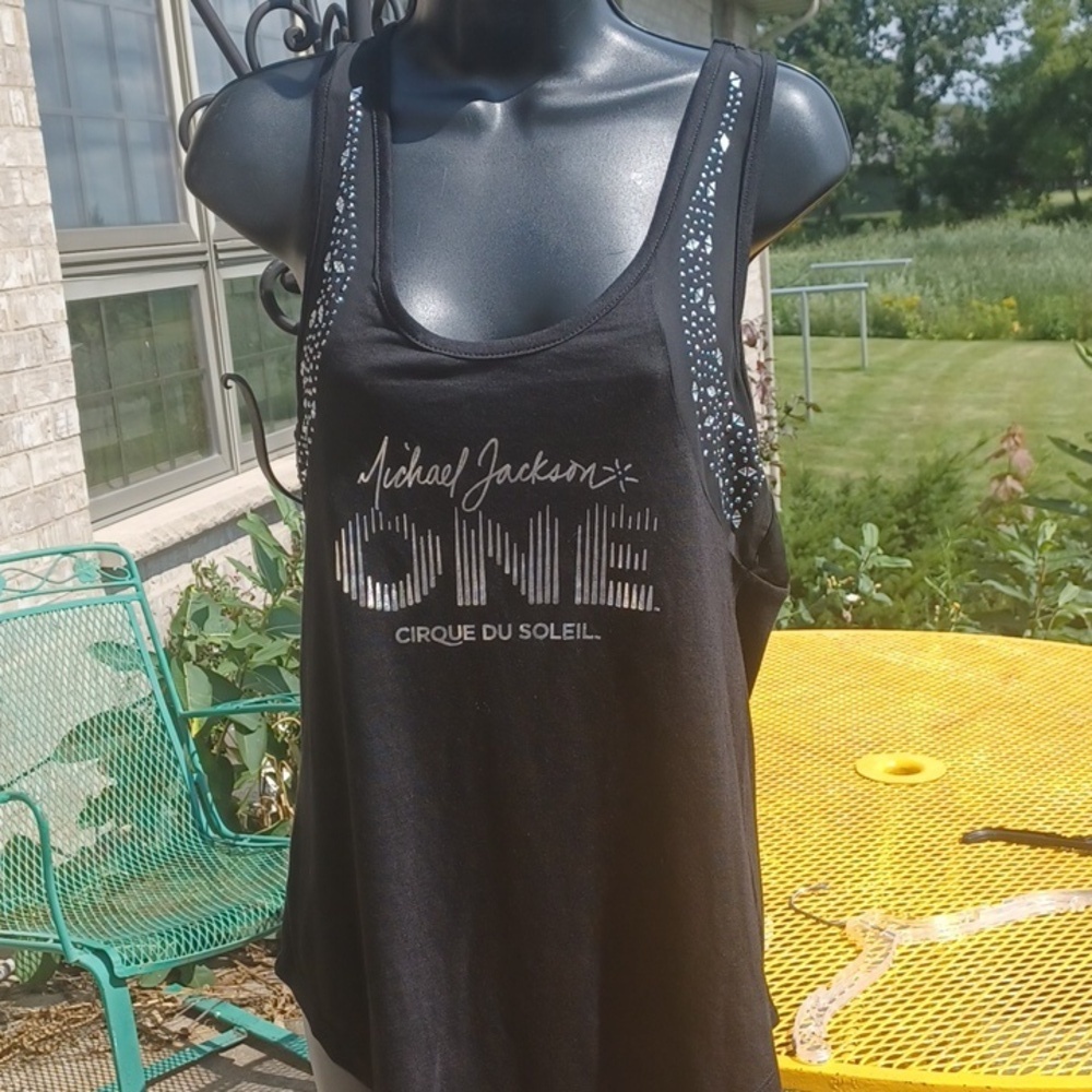 Black sequined Michael Jackson tank